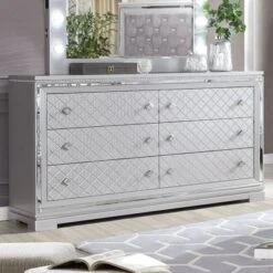 5pc Tenaya Bedroom Set Silver/Gray - HOMES: Inside + Out -DreamNest Store GUEST f7667c1e 180d 43c2 a52f 8e8253bddd6e