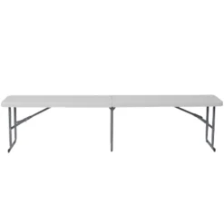 Flash Furniture 10.25''W X 71''L Bi-Fold Granite White Plastic Bench With Carrying Handle 12 Flash Furniture 10.25''W X 71''L Bi-Fold Granite White Plastic Bench With Carrying Handle -DreamNest Store GUEST f7865530 359b 44cb 9619 16fabaedf908