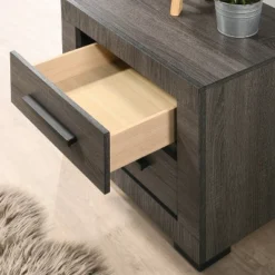 Roxava Contemporary 2 Drawer Nightstand Gray - MiBasics -DreamNest Store GUEST f7f8bc33 38ab 4d7f 83fb f3f671a3a3b3