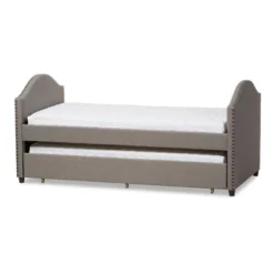 Twin Alessia Modern And Contemporary Fabric Upholstered Daybed With Guest Trundle Bed - Baxton Studio -DreamNest Store GUEST f8af9bcd 42b6 4f22 a3e7 d7e89079031a
