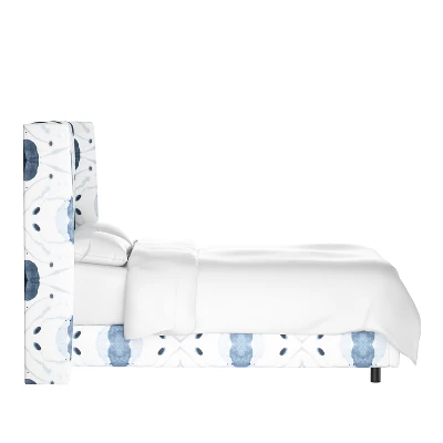 Lauran Wingback Bed In Patterns - Skyline Furniture 2 Lauran Wingback Bed In Patterns - Skyline Furniture - Image 2