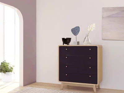RealRooms Leva Scandinavian 4 Drawer Dresser 1 RealRooms Leva Scandinavian 4 Drawer Dresser