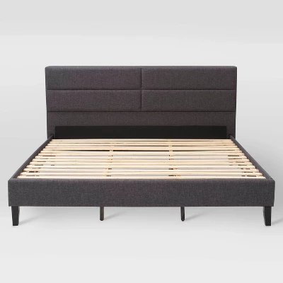 King Bellevue Upholstered Panel Bed - CorLiving 8 King Bellevue Upholstered Panel Bed - CorLiving - Image 8