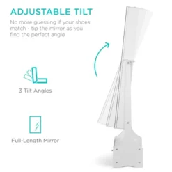 Best Choice Products Full Length LED Mirrored Jewelry Storage Organizer Cabinet W/ Interior & Exterior Lights -DreamNest Store GUEST fa81e794 feb8 4ee9 8200 ef260955b259