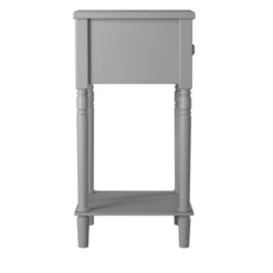 Nova Nightstand With USB Gray - Picket House Furnishings