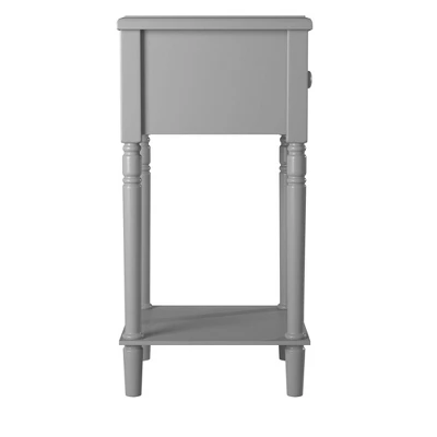 Nova Nightstand With USB Gray - Picket House Furnishings 1 Nova Nightstand With USB Gray - Picket House Furnishings