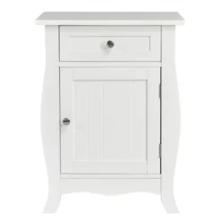 Costway 2PCS Accent End Table With Drawer Storage Cabinet Nightstand White 16 Costway 2PCS Accent End Table With Drawer Storage Cabinet Nightstand White -DreamNest Store GUEST fb3ca9b0 f4e3 4806 9f81 47d7ea024f23