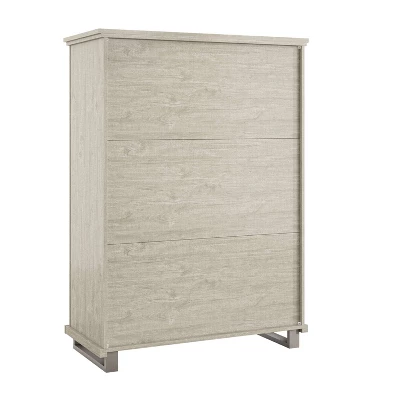 38'' Chest With 5 Drawers Beige - Accent Furniture 3 38'' Chest With 5 Drawers Beige - Accent Furniture - Image 3