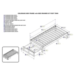 Colorado Bed With Foot Drawer And USB Turbo Charger - AFI -DreamNest Store GUEST fc545101 1e31 4f52 a395 b76d73e80966