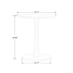 Carl Armless Fabric Upholstered Accent Chair Set Of 2 With Round Wood Side Table Slipper Chairs Sets-Maison Boucle -DreamNest Store GUEST fd06b3ff 9377 4a8c 9d4c 6966528c2973