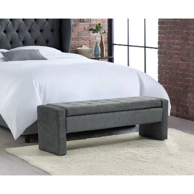 Jaime 55.1" Wide Storage Bench | ARTFUL LIVING DESIGN 13 Jaime 55.1" Wide Storage Bench | ARTFUL LIVING DESIGN - Image 13