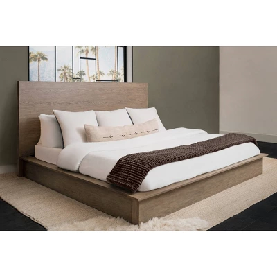 4pc Resto Bedroom Set Weathered Gray - Abbyson Living 4 4pc Resto Bedroom Set Weathered Gray - Abbyson Living - Image 4