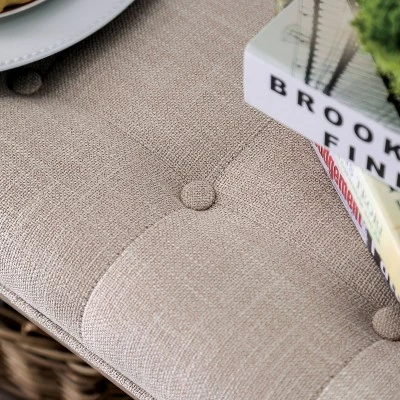 Wixam Tufted Bench Beige/Brown - HOMES: Inside + Out 6 Wixam Tufted Bench Beige/Brown - HOMES: Inside + Out - Image 6