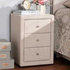 Tessa 3 Drawer Nightstand - Baxton Studio -DreamNest Store GUEST feaabea1 f85a 4b02 b790 eb5eab616913