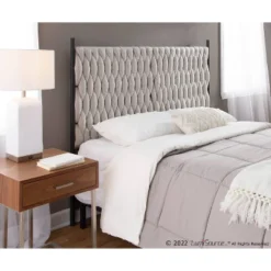 Braided Matisse Polyester/Metal Headboard - LumiSource -DreamNest Store GUEST fec5583c 9492 49a5 9880 0f3beab9e652