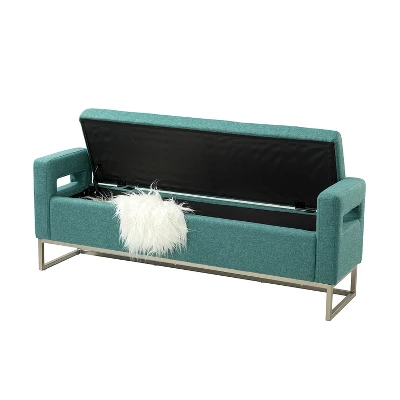 Jorge 59.1" Wide Storage Bench | ARTFUL LIVING DESIGN 5 Jorge 59.1" Wide Storage Bench | ARTFUL LIVING DESIGN - Image 5